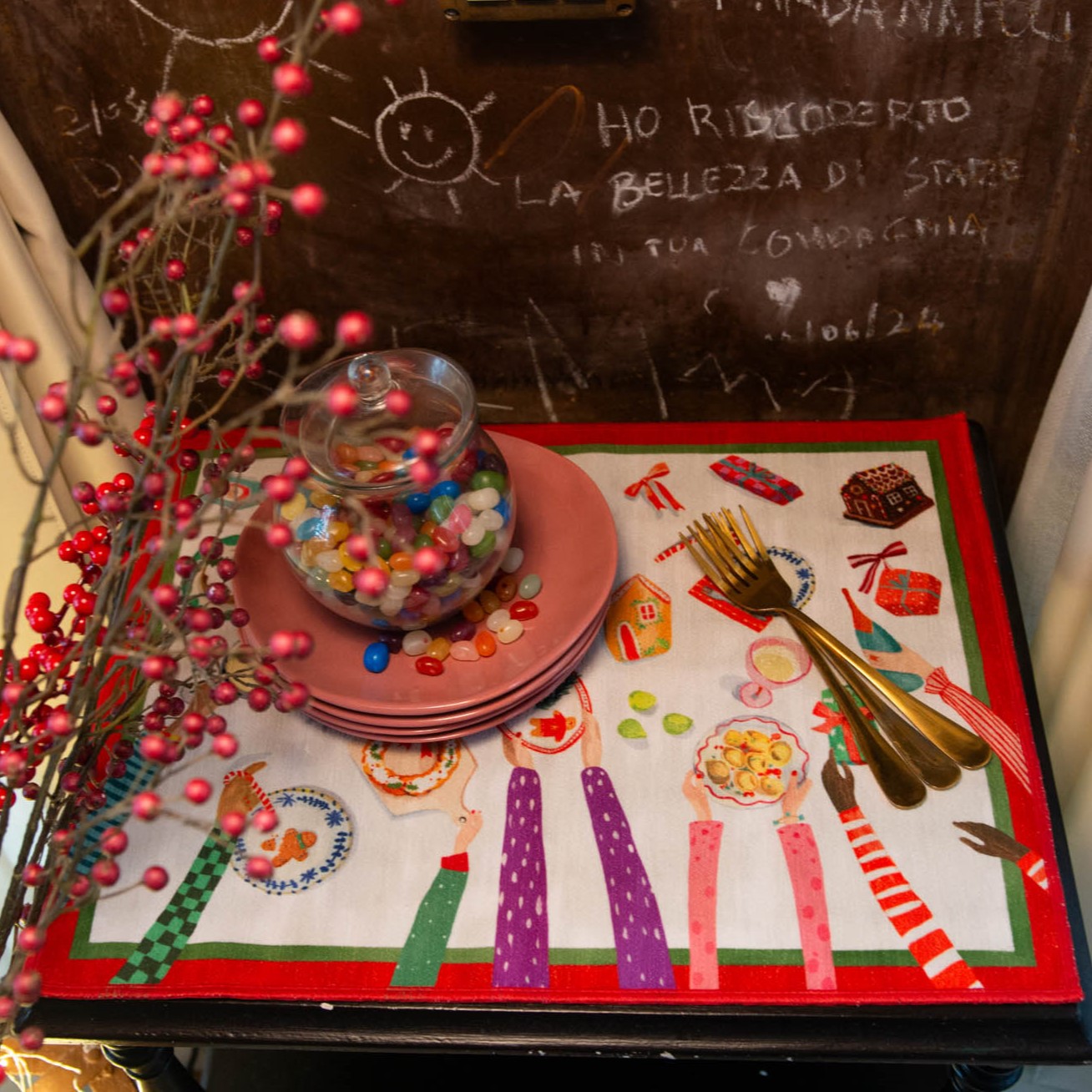 Hand On XMas MyMat Set 2 Tovagliette