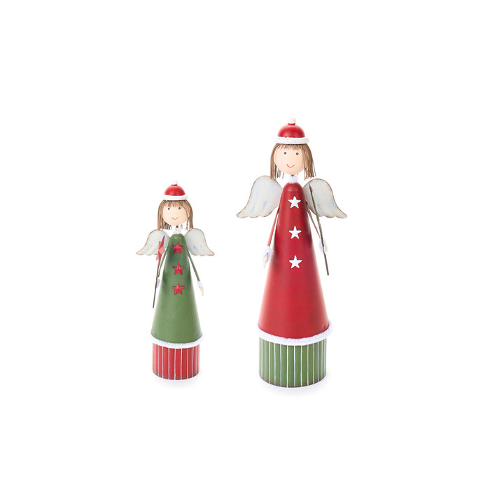 Set 2 Decorazioni Angelo con Stella