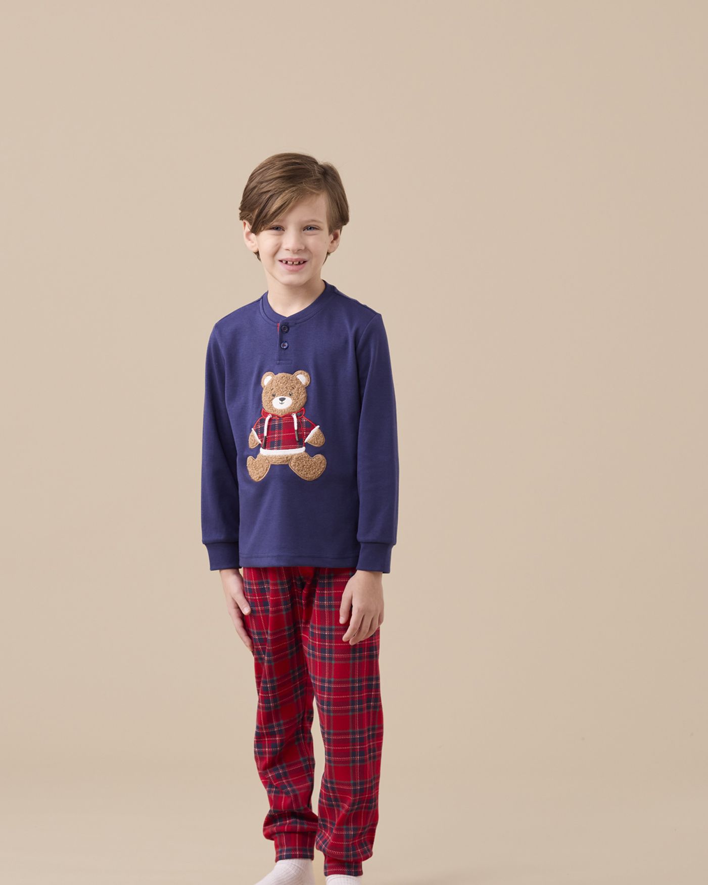 Bear Pigiama Bambina/o in Caldo Cotone