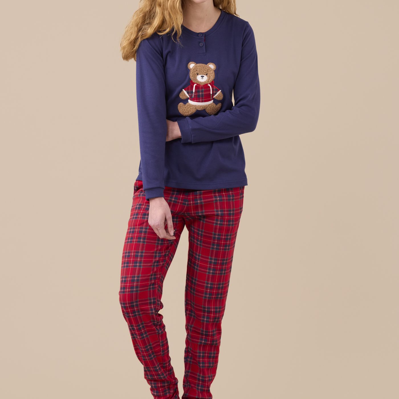 Bear Pigiama Donna in Caldo Cotone