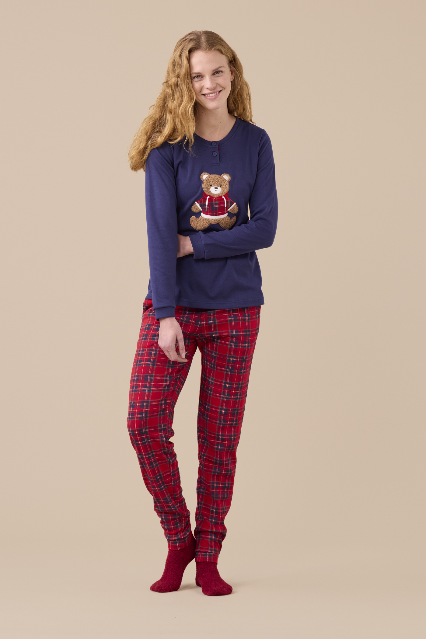 Bear Pigiama Donna in Caldo Cotone