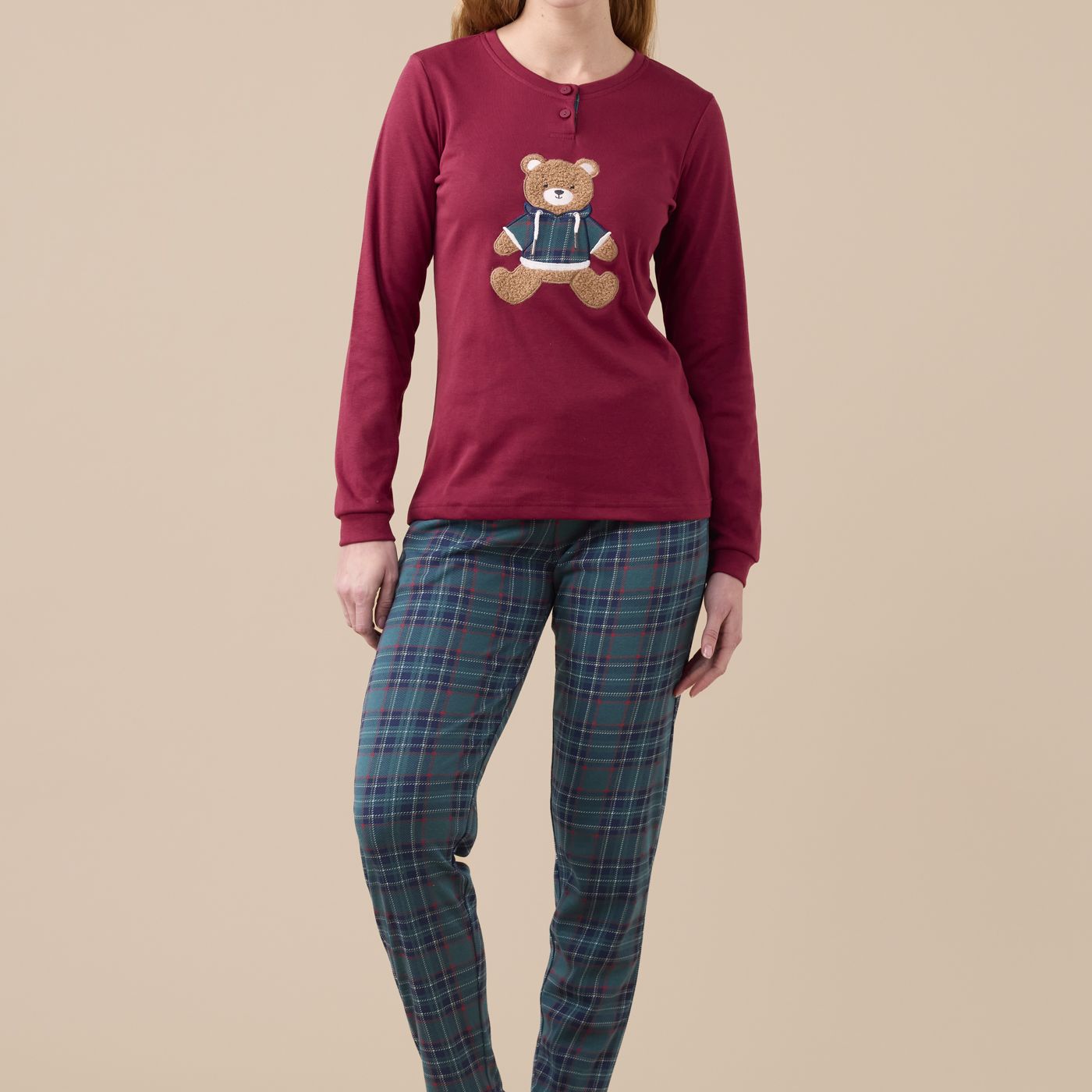 Bear Pigiama Donna in Caldo Cotone