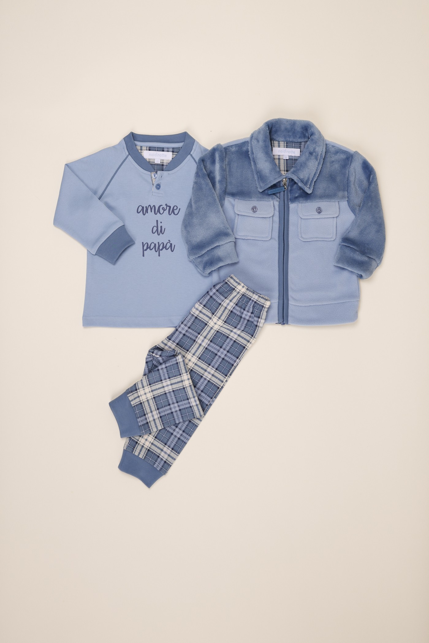 Completo 3 Pezzi Neonato in Caldo Cotone