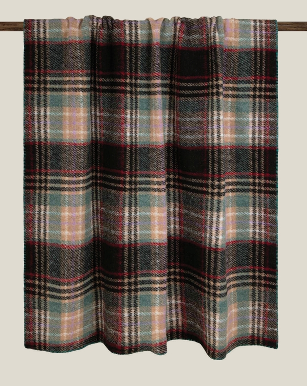 Tartan Ottanio - Plaid Collezione Mary Rose con Punto Cavallo