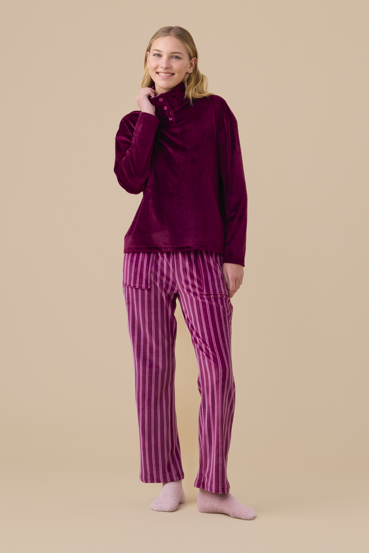 Maculato Completo Donna in Ciniglia Felpata - Soft Touch