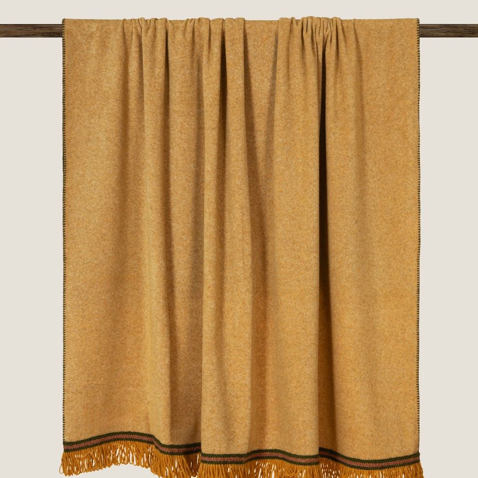 Rousseau Lava - Plaid con Frange in Soft Bamboo GRS