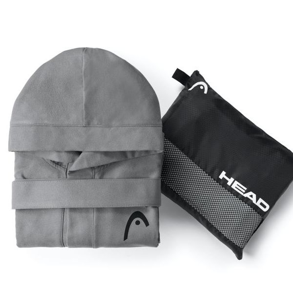 Accappatoio Head Active con Cappuccio in Microfibra
