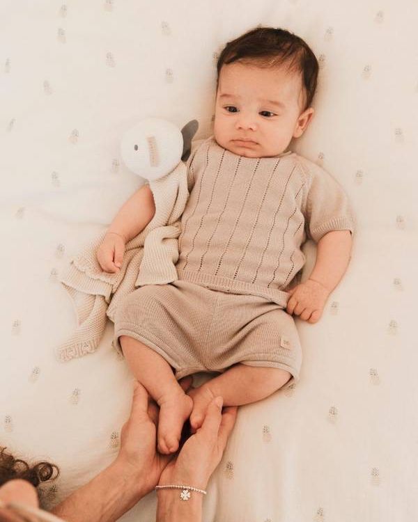 Doudou, fatto a Maglia - Fish - Sabbia 09