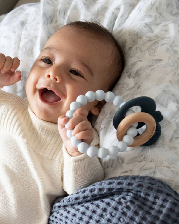 Massaggiagengive legno & silicone Chiave - Blu & Azzurro - Azzurro 03