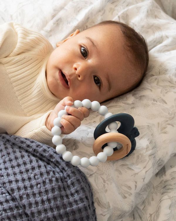 Massaggiagengive legno & silicone Chiave - Blu & Azzurro - Azzurro 03