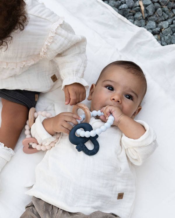 Massaggiagengive legno & silicone Chiave - Blu & Azzurro - Azzurro 03