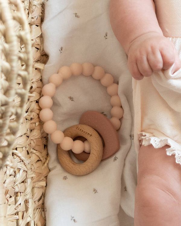 Massaggiagengive legno & silicone cuore - Rosa - ROSA 04