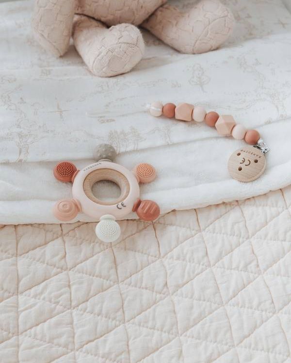 Massaggiagengive legno & silicone Timone - ROSA 04