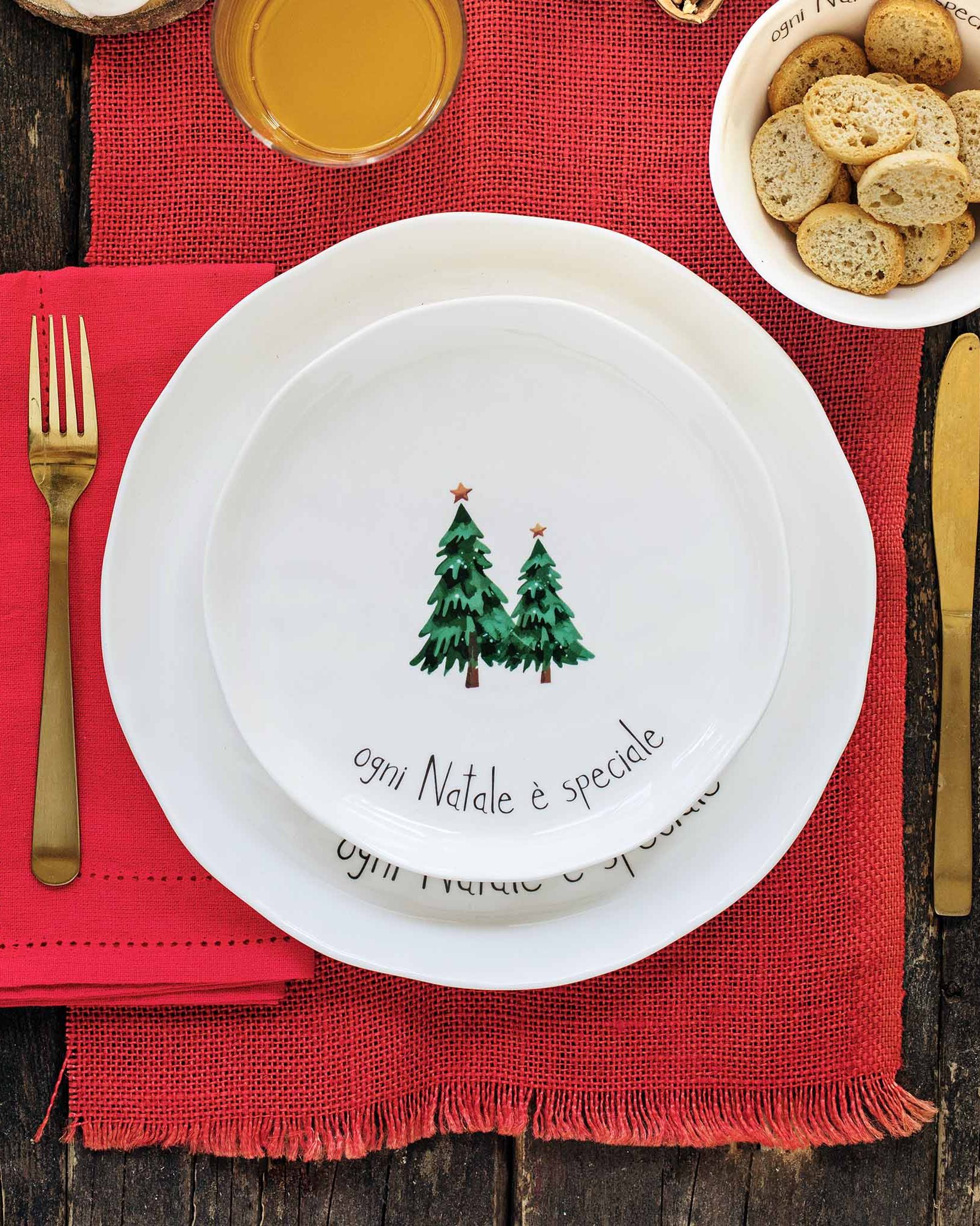 Set 2 Piatti piani Ogni Natale è speciale