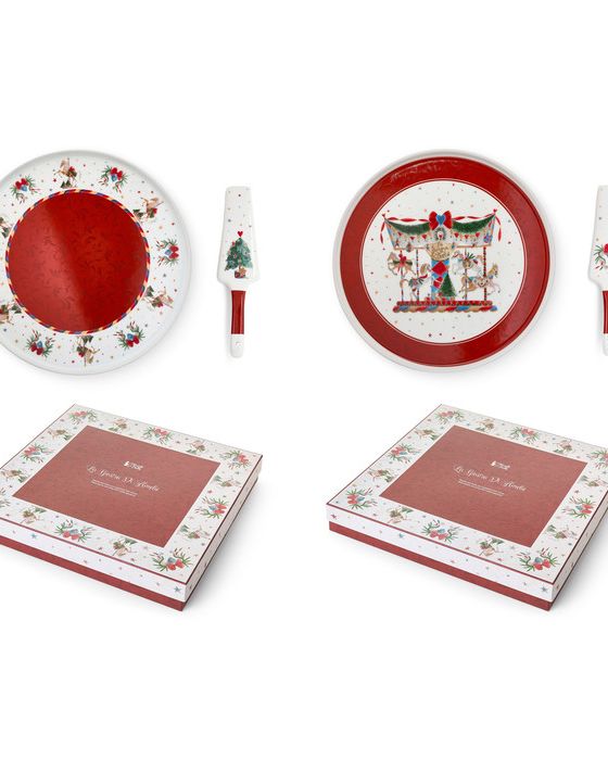 Piatto con Paletta da Torta Giostra