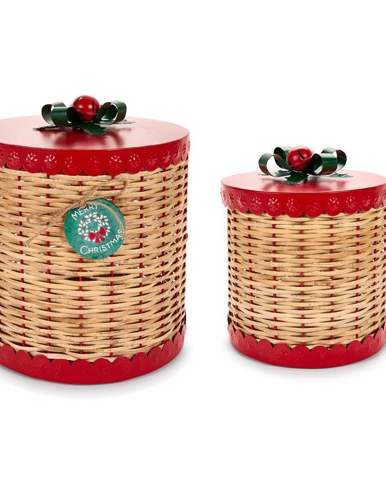 Set 2 Decorazioni Pacchetto Regalo