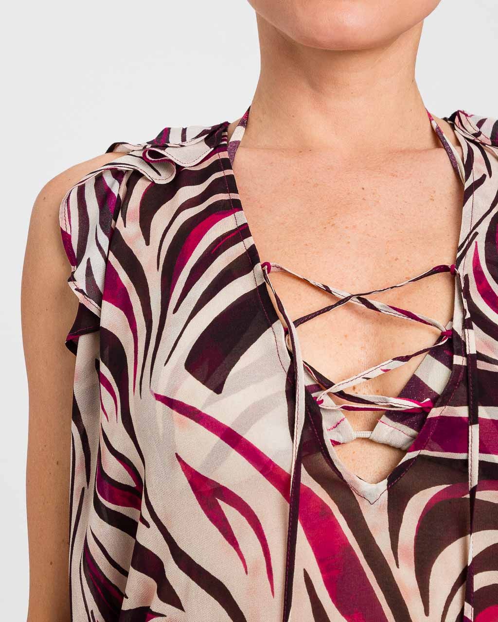 Kaftano Stampa Zebra