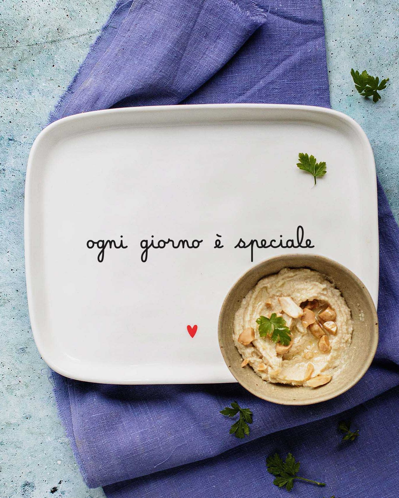 Piatto rettangolare Ogni giorno è speciale