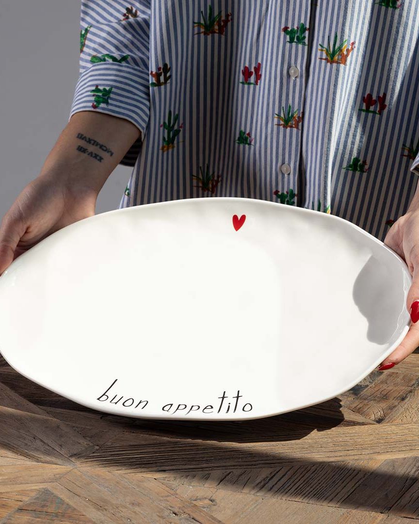 Piatto ovale Buon appetito