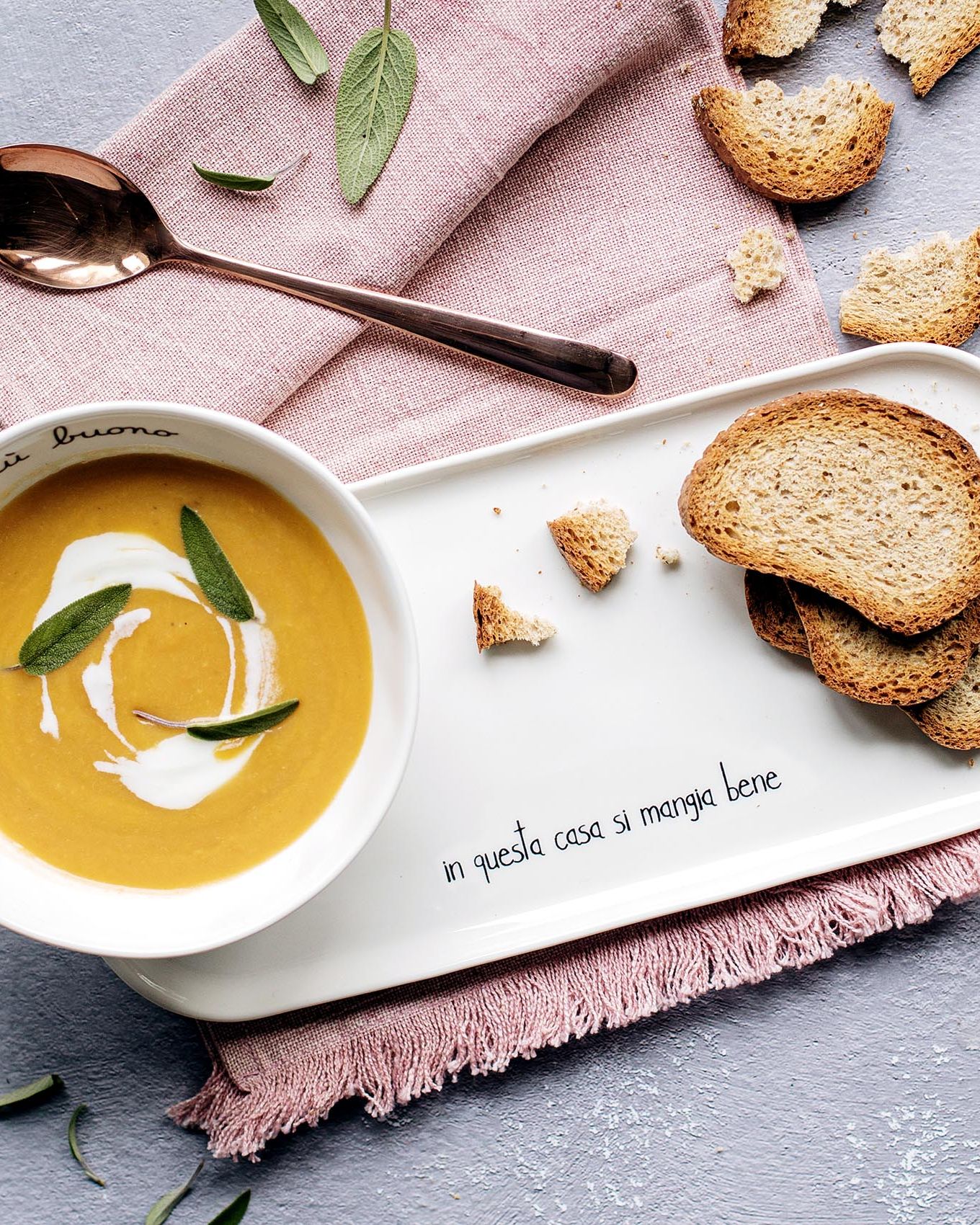 Vassoio rettangolare In questa casa si mangia bene