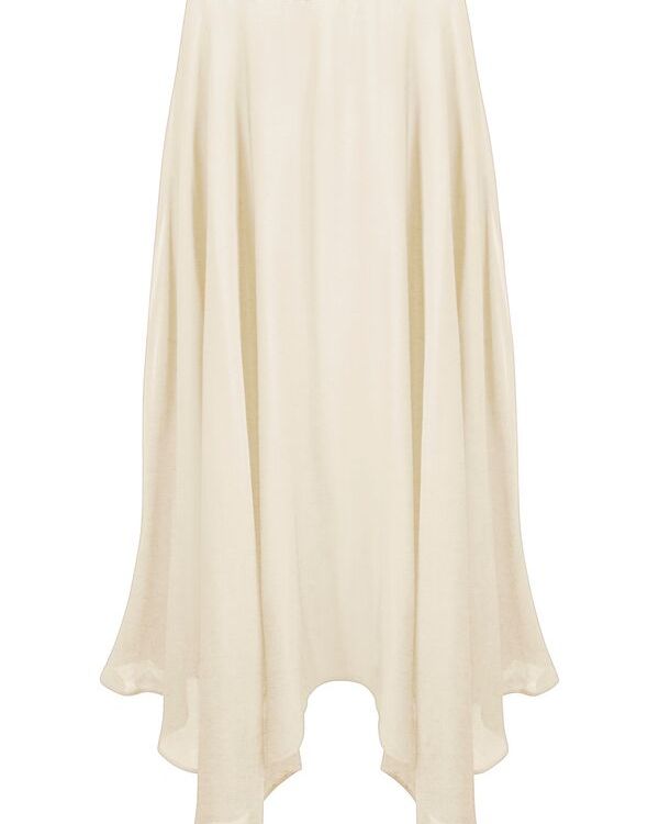 Gonna in Seta Silk-White