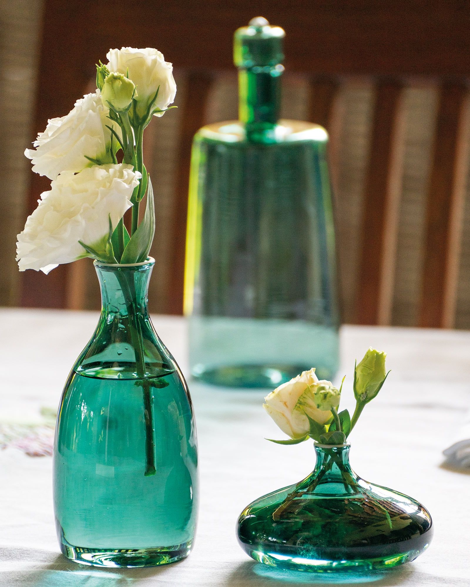 Un Fiore vaso Verde Lago