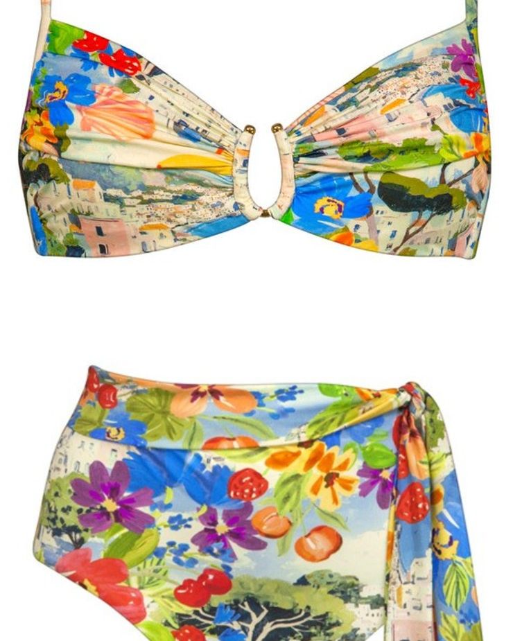 Riviera Bikini con Ferretto e Slip Alto