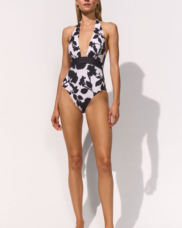 Florascape Costume Intero allacciato alla Nuca