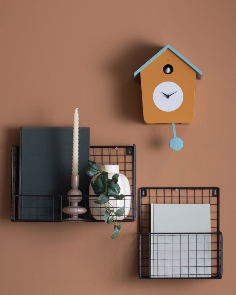 Orologio da parete Cucù Light Giallo Ocra