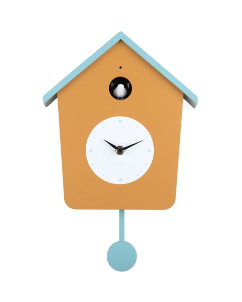 Orologio da parete Cucù Light Giallo Ocra