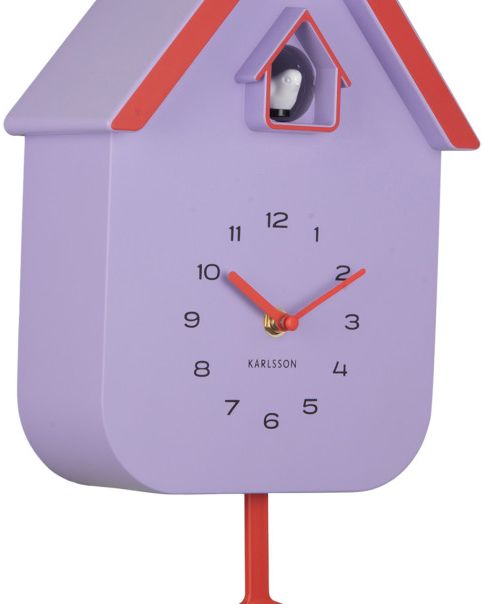 Orologio da parete Cucù Dupla Color Soft purple & brilliant orange