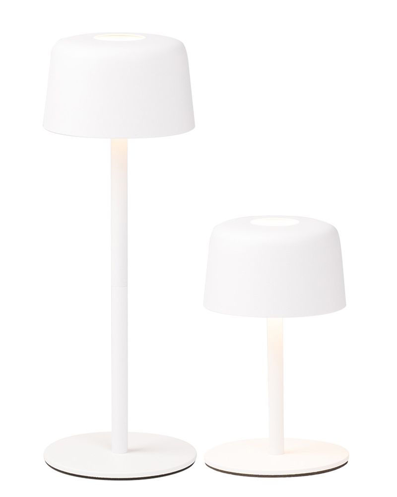 Lampada da Tavolo Bianco Opaco