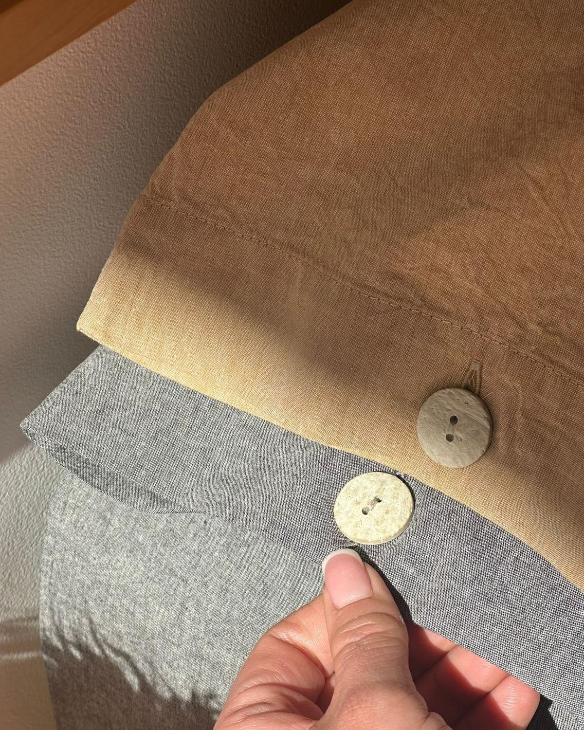 Viola Coppia Federe con Bottoni