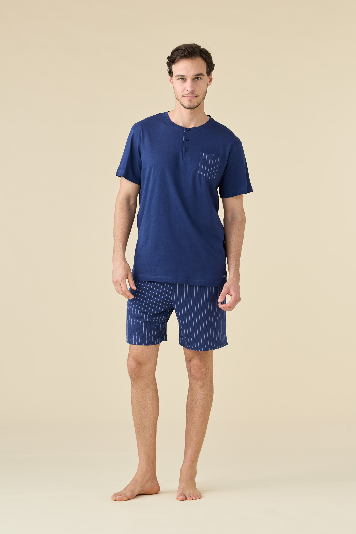 Stripes Pigiama Uomo in cotone