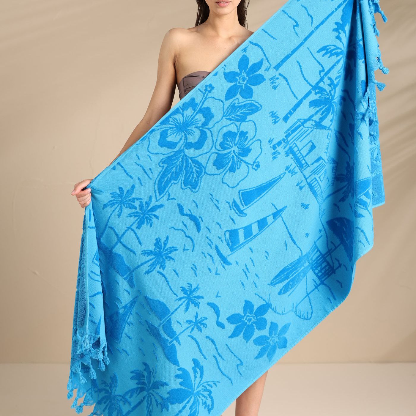 Telo Mare in Spugna Velour Rasato