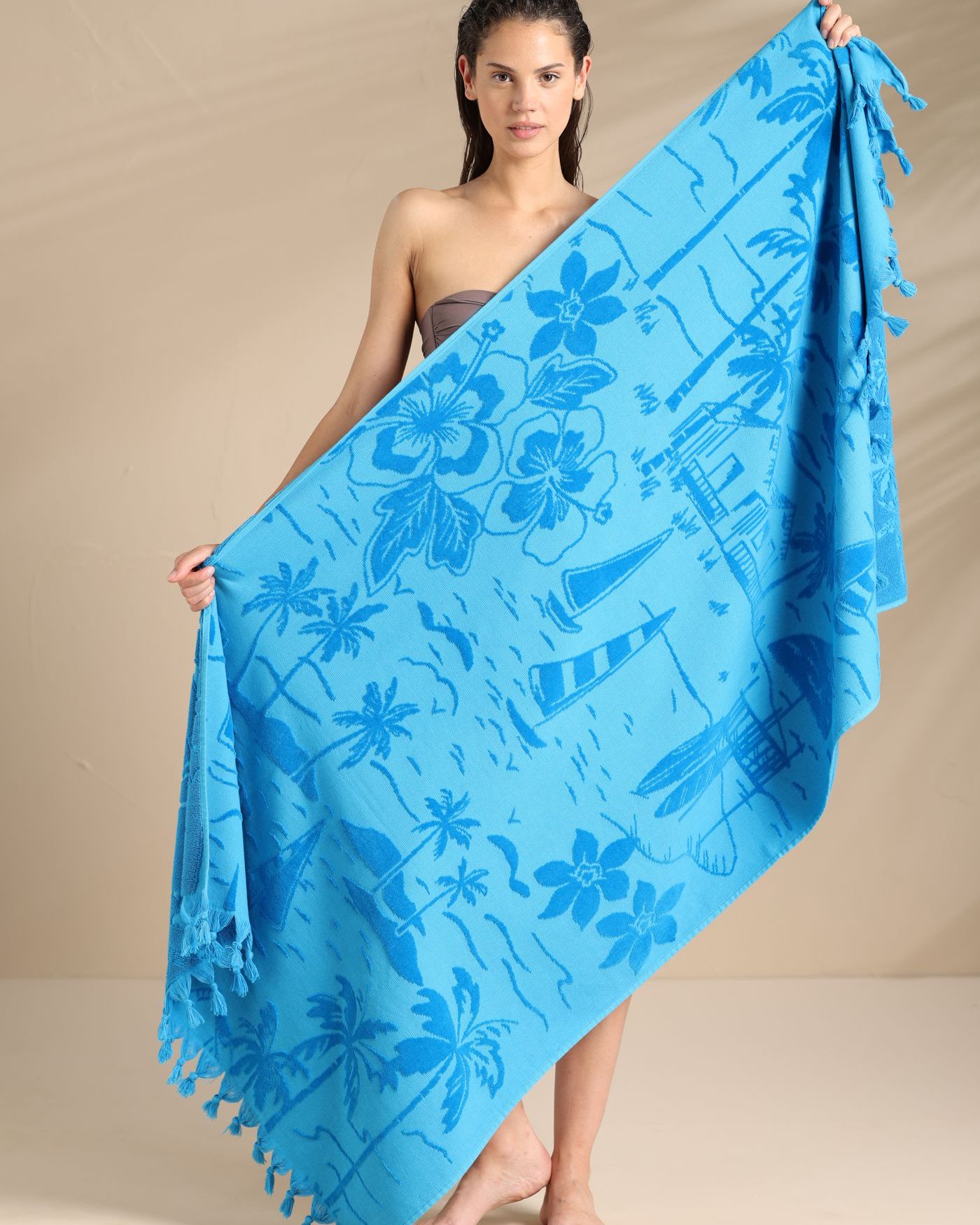 Telo Mare in Spugna Velour Rasato