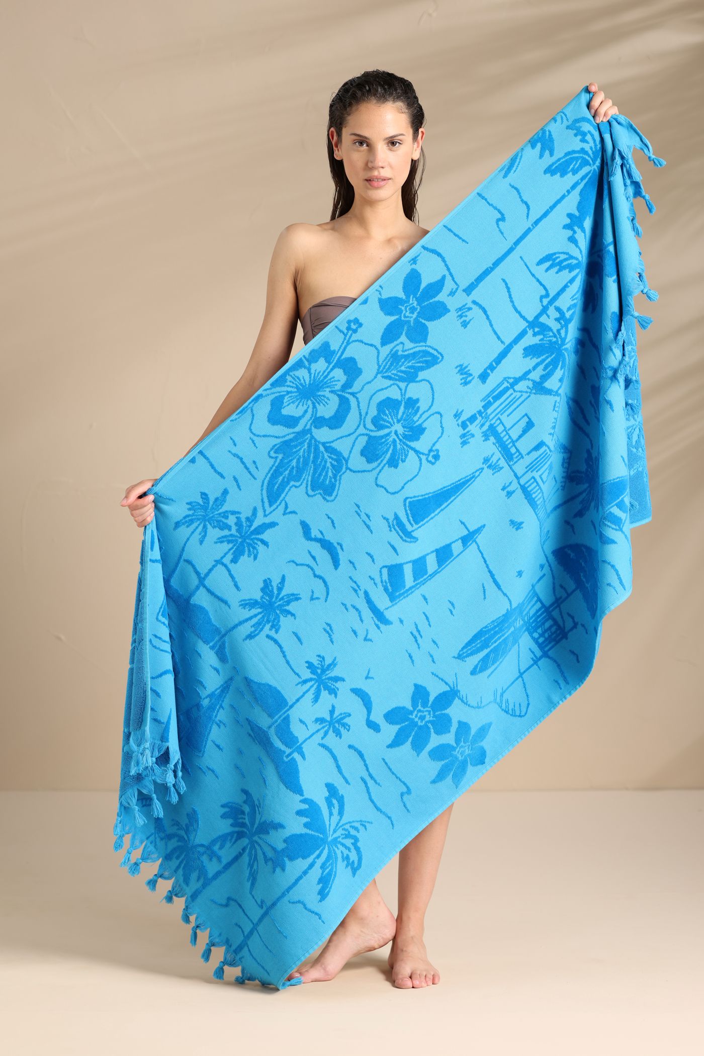 Telo Mare in Spugna Velour Rasato