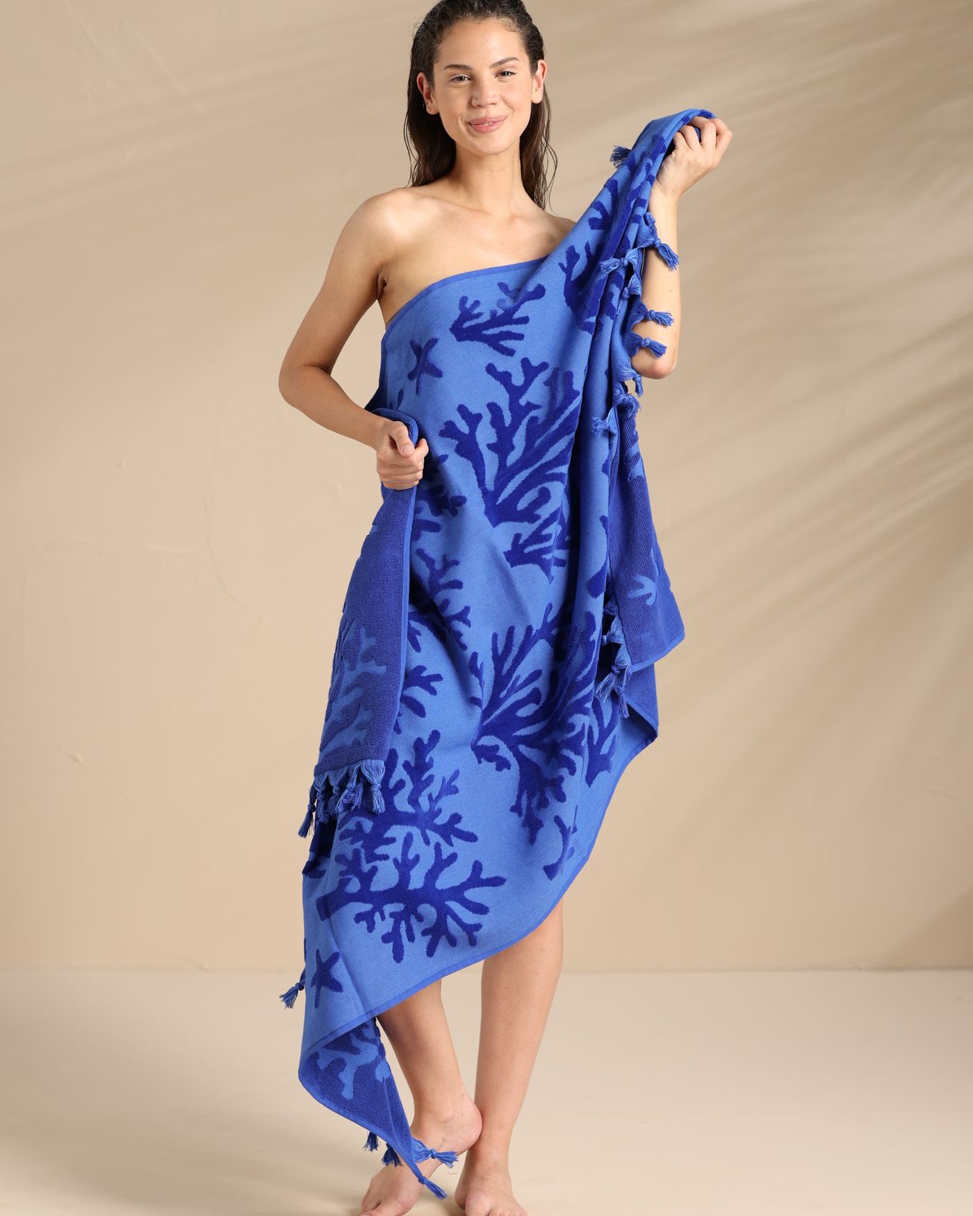 Telo Mare in Spugna Velour Rasato