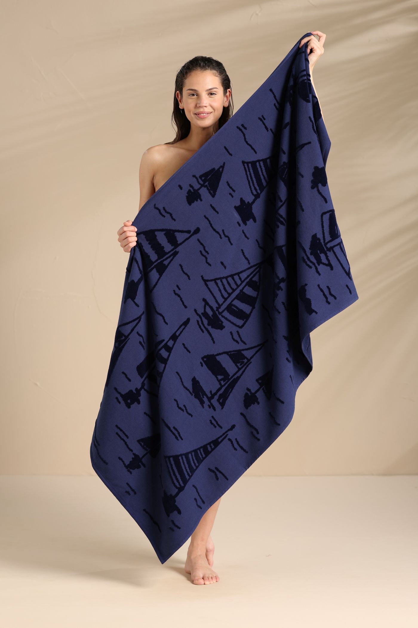 Telo Mare in Spugna Velour Rasato