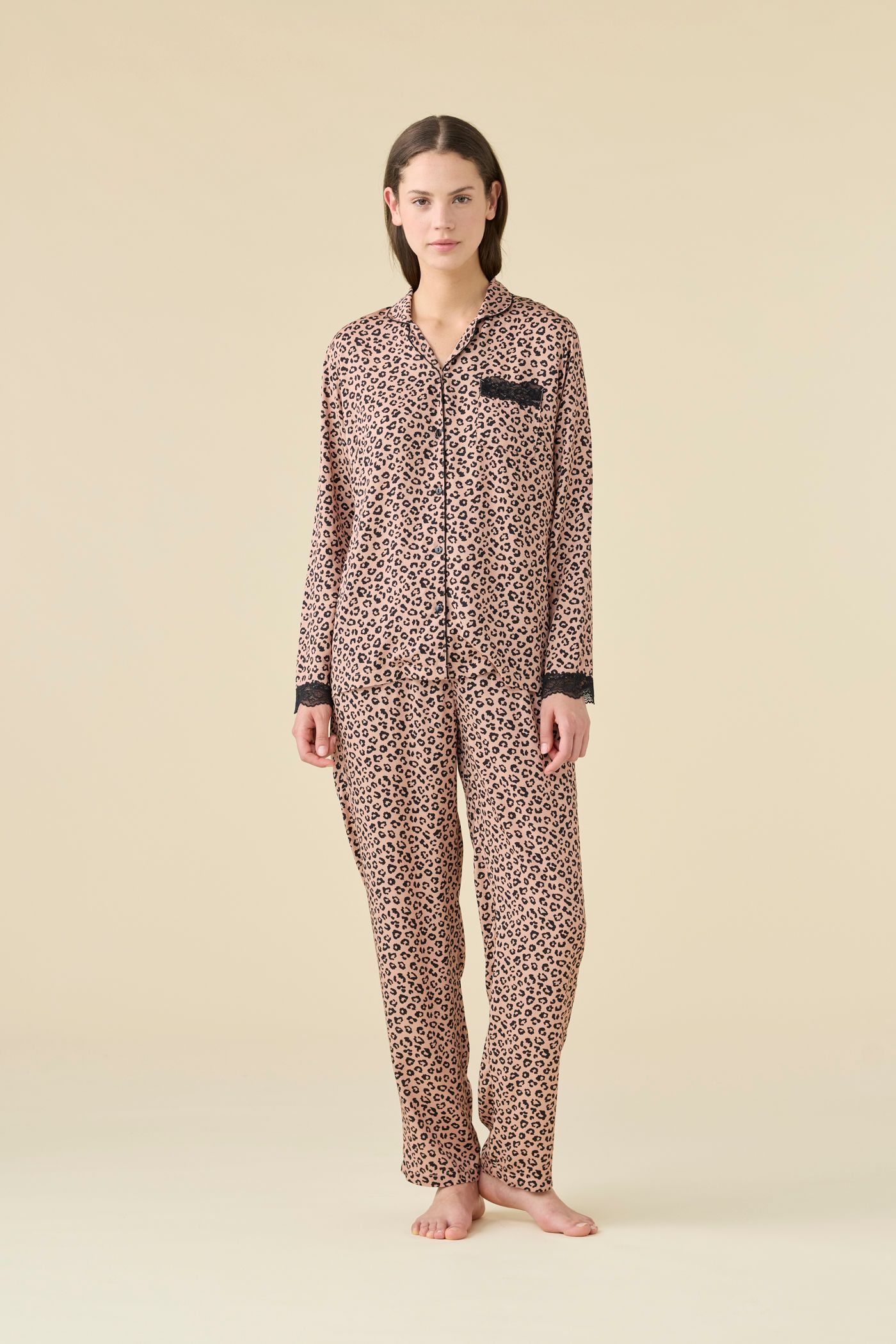 Animalier Pigiama Donna in Viscosa