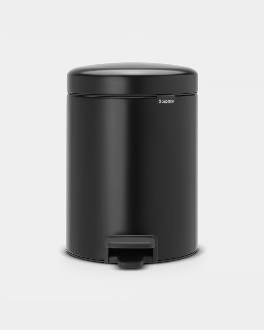Pattumiera a Pedala NewIcon Nero 5L