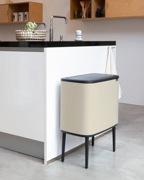 Pattumiera Bo Touch Bin 11 + 23 litri - Soft Beige