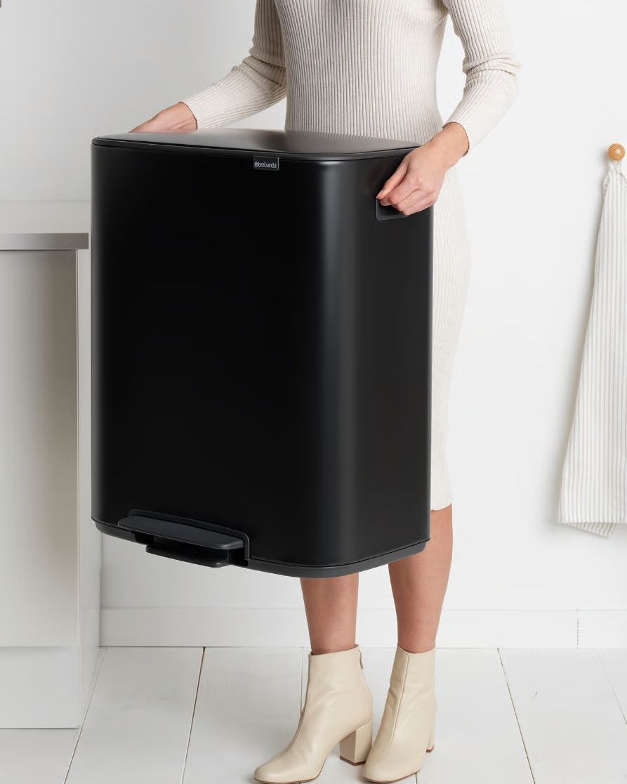 Pattumiera a pedale Bo Bin 2 x 30 litri - Matt Black