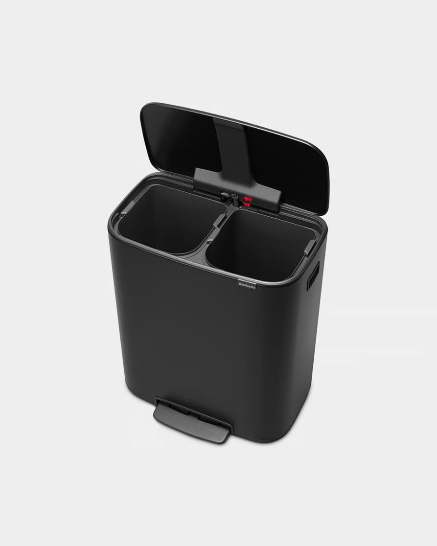 Pattumiera a pedale Bo Bin 2 x 30 litri - Matt Black