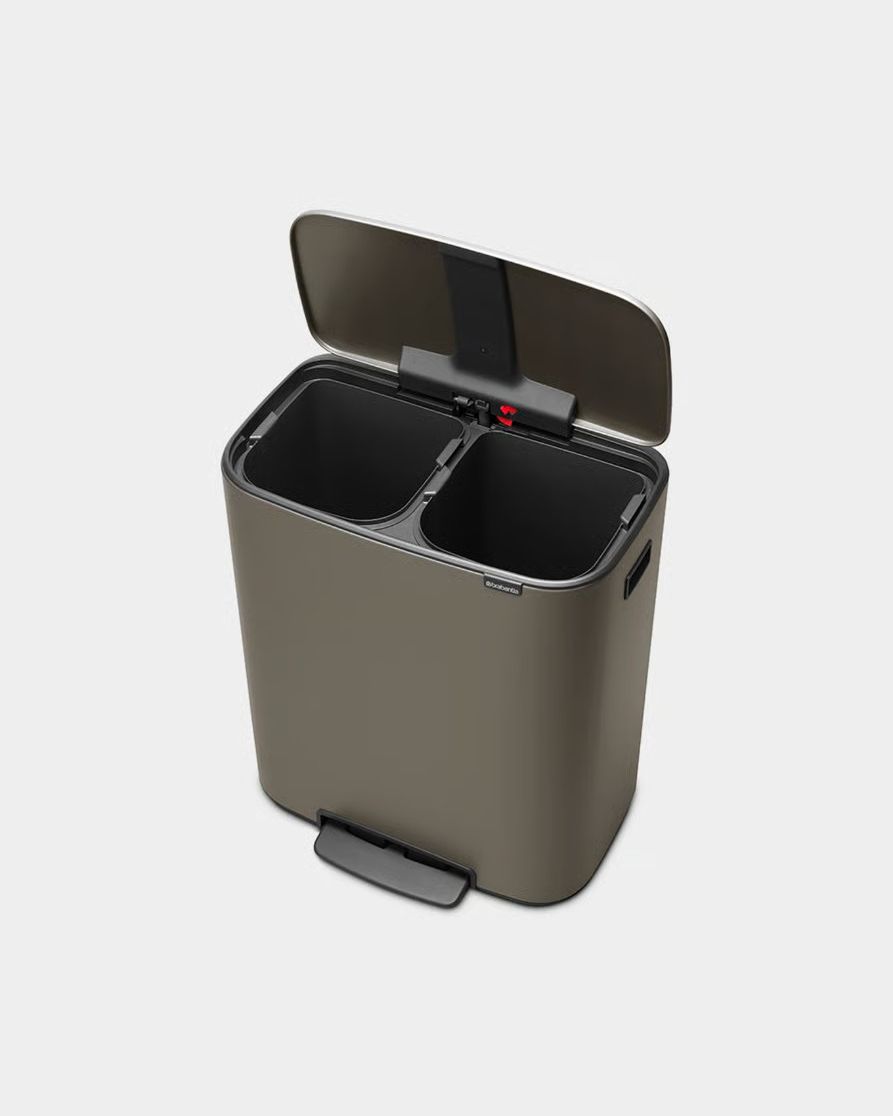 Pattumiera a pedale Bo Bin 2 x 30 litri -Platinum