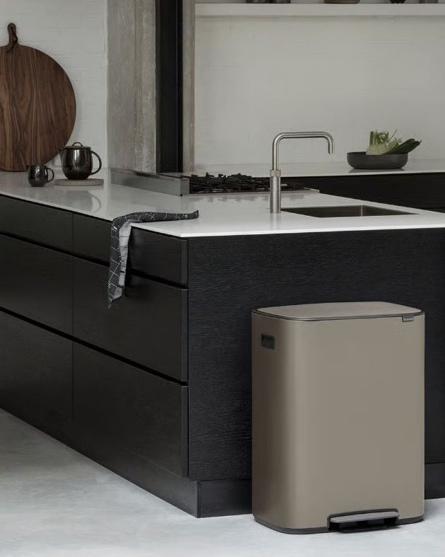 Pattumiera a pedale Bo Bin 2 x 30 litri -Platinum