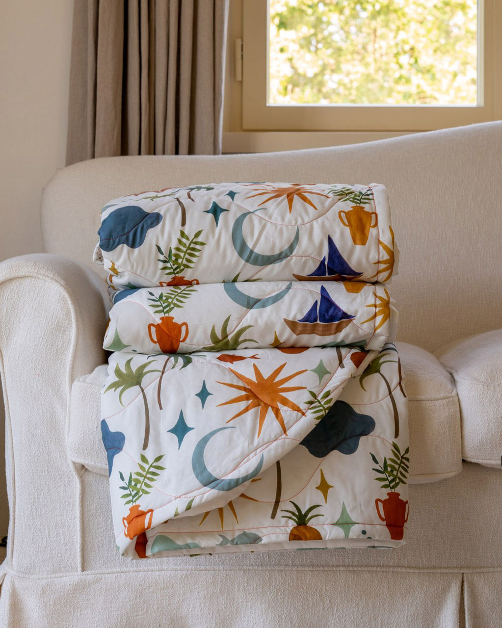 Finisterrae Coperta Estiva Trapuntata