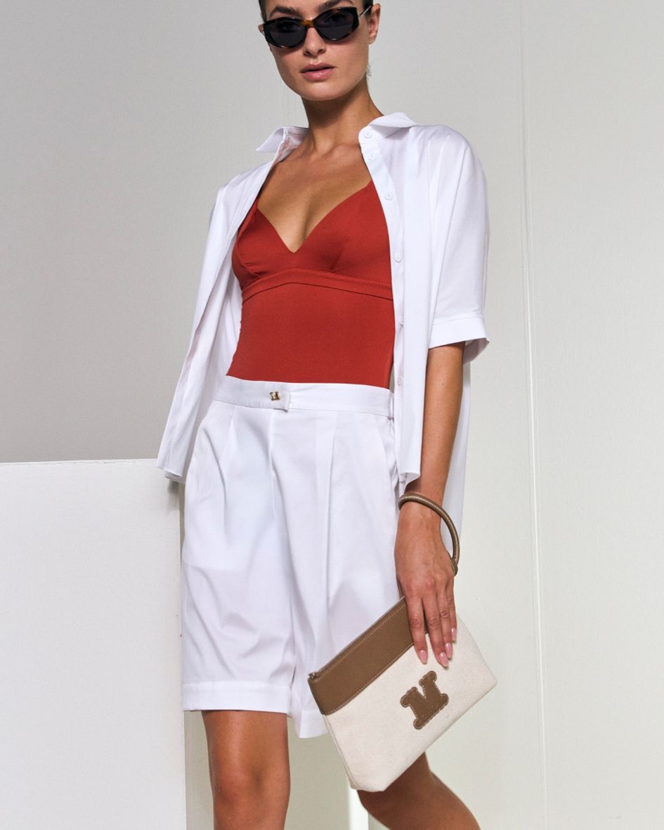 Zorro Gonna in Jersey Macramé Bianco Ottico o Nera