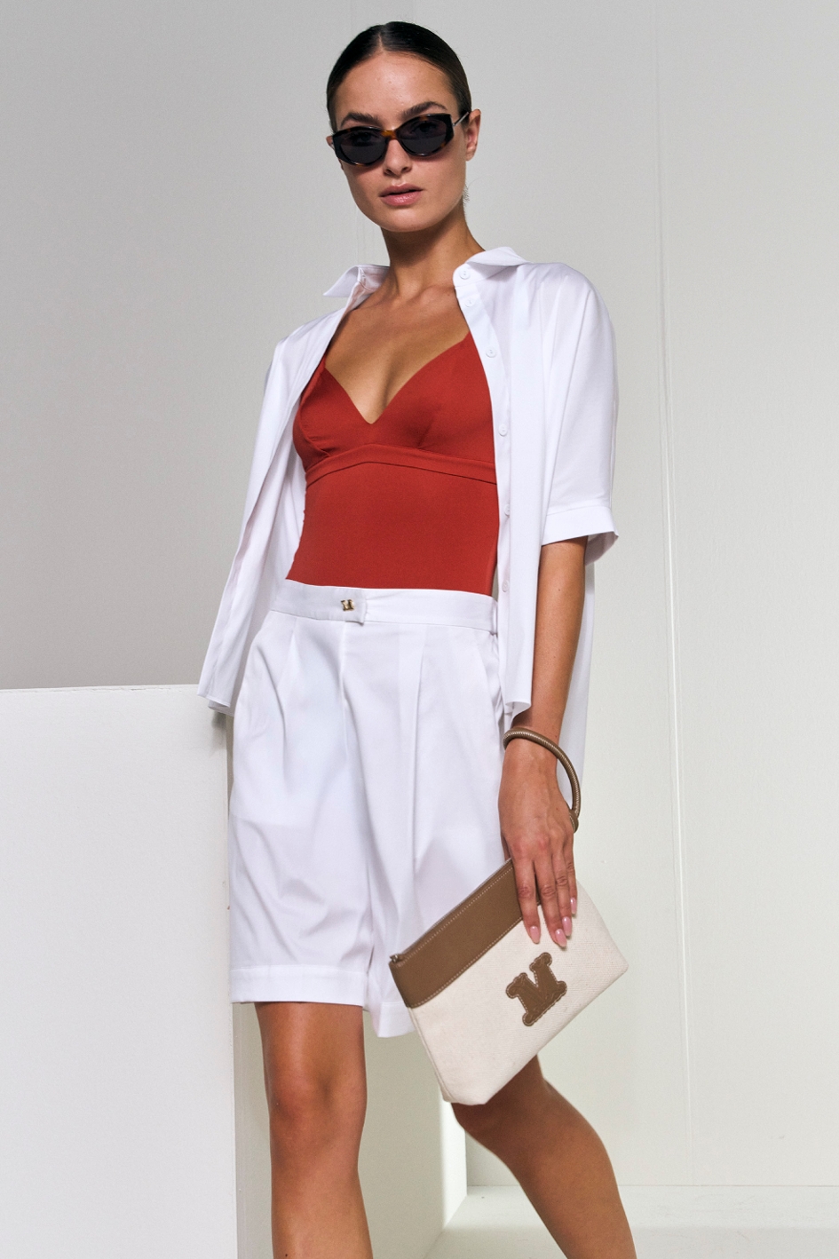 Zorro Gonna in Jersey Macramé Bianco Ottico o Nera