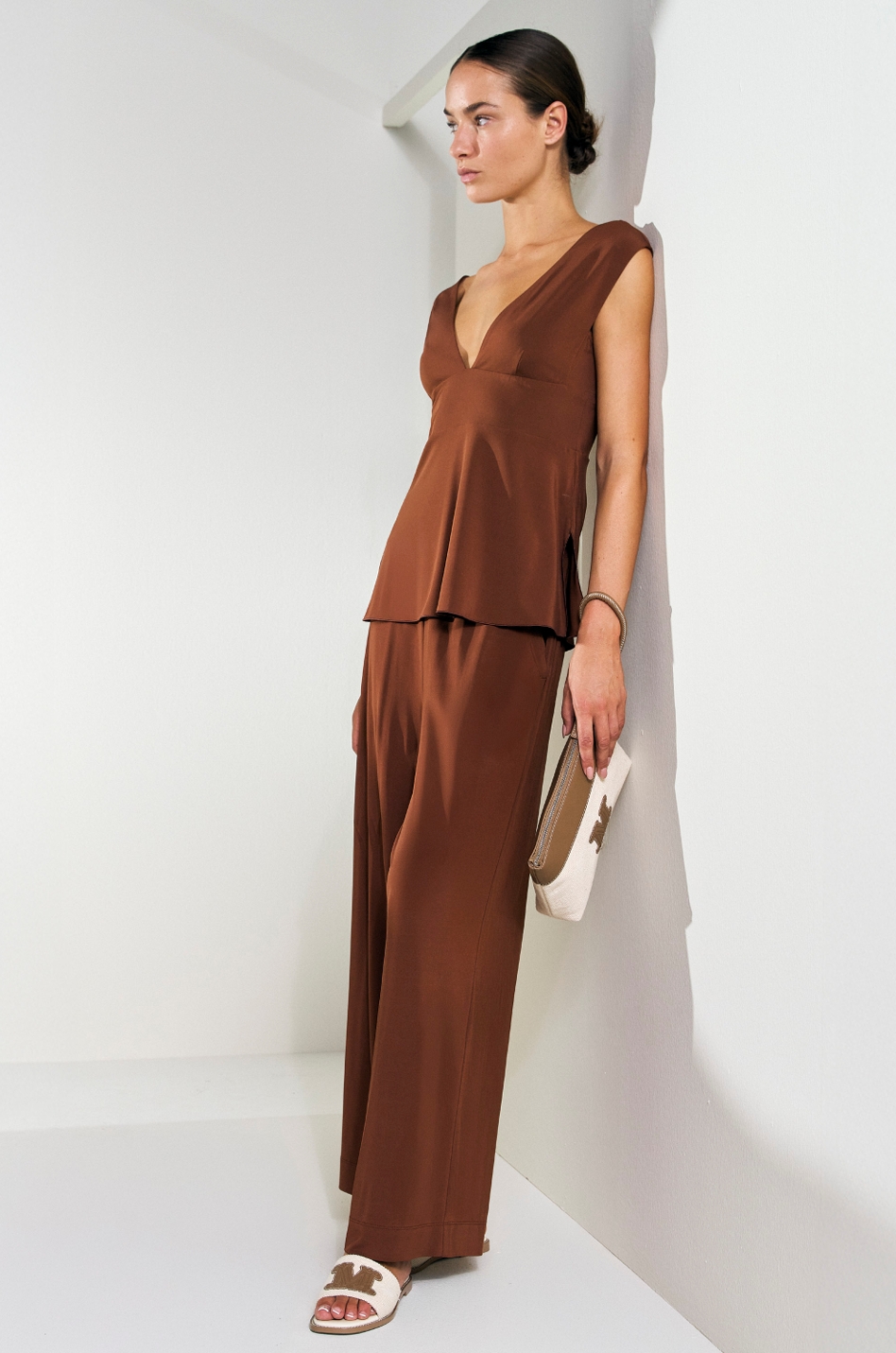 Blare Blusa in Maglia di Jersey